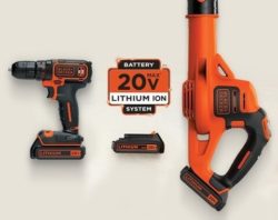 selection of 20v power tools