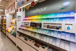 Burlington paint studio, Valspar color swatches