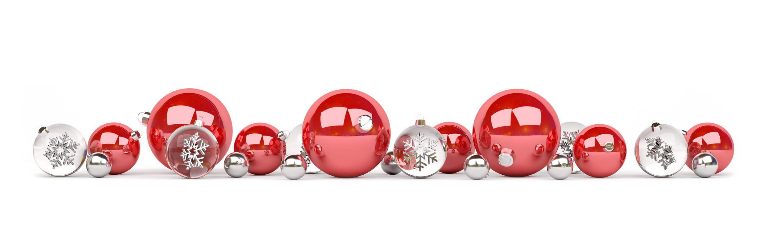 red and what christmas balls